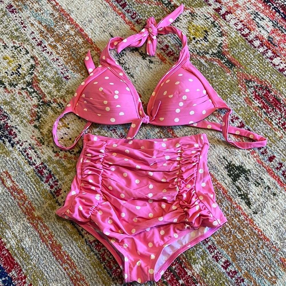 Unique Vintage high waisted bikini